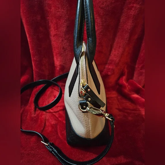 Kate Spade Southpark Avenue Jenny Black & Pink/Rose Beige Satchel/Shoulder Bag - Picture 5 of 15